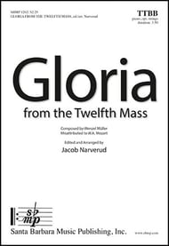 Gloria TTBB choral sheet music cover Thumbnail